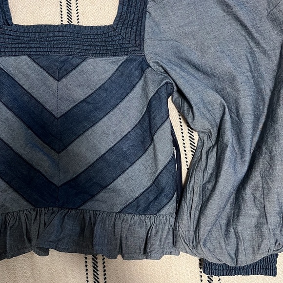 Anthropologie - Love The Label Jean Blouse - Picture 3 of 5